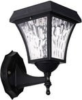 Outdoor Security Lamp, 2200mAh Rechargeable Battery, Lasting Warm Light for Yard Landscape, Waterproof Black Garden Spotlight, Solar LED Lighting for Pathway (White Light)