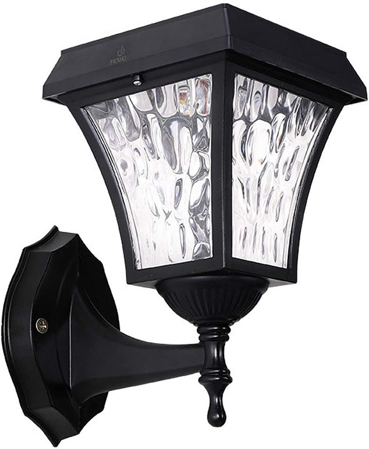 Outdoor Security Lamp, 2200mAh Rechargeable Battery, Lasting Warm Light for Yard Landscape, Waterproof Black Garden Spotlight, Solar LED Lighting for Pathway (White Light)