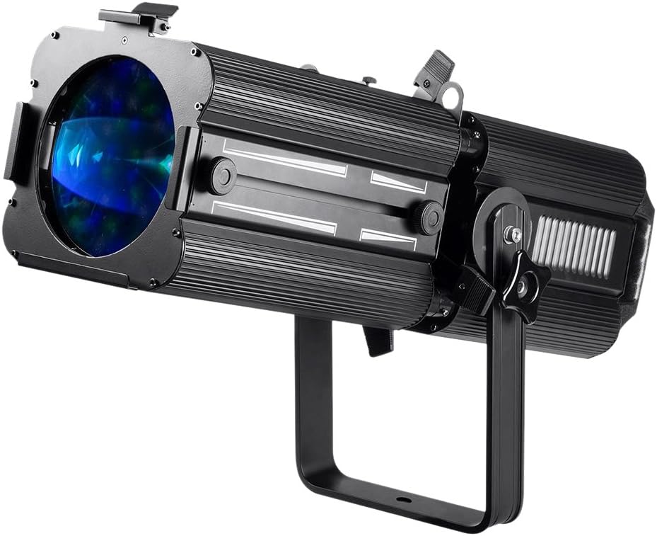 Monoprice COB LED Ellipsoidal Stage Spotlight - RGBW, 180-Watt, Adjustable Manual Zoom (17-50 Degree Beam Angle) Stage Right Series