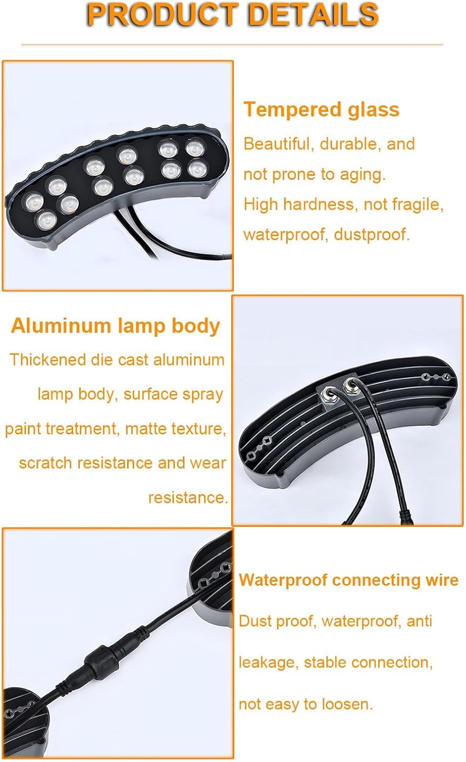 Garden Solar Lights, LED Solar Landscape Spotlights for Big Tree, Outdoor Ring Tree Light, Made to Last(Warm White Light,Pack of 8)