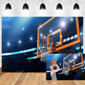 20x10ft Stadium Basketball Hoop Photography Backdrop Indoor Sport Spotlights Goal Shoot at The Basket Background Match Game Party Boy Man Stadium Club Student Portrait Photo Vinyl Wallpaper
