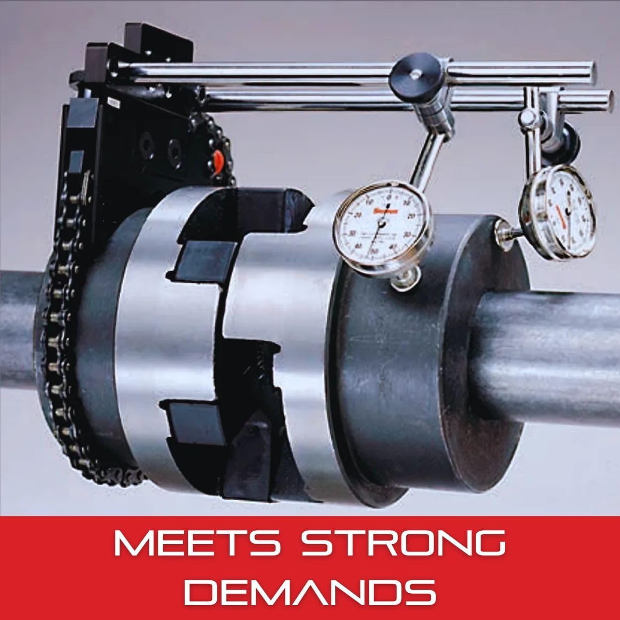 Starrett Shaft Alignment Clamp Set - Includes 2 Chain Clamps, 2 Indicator, 2 Snugs, 2 Extension Plates, 3 Posts and a Case - 3/8' Diameter, 5', 7-7/16', and 9' Posts - S668DZ