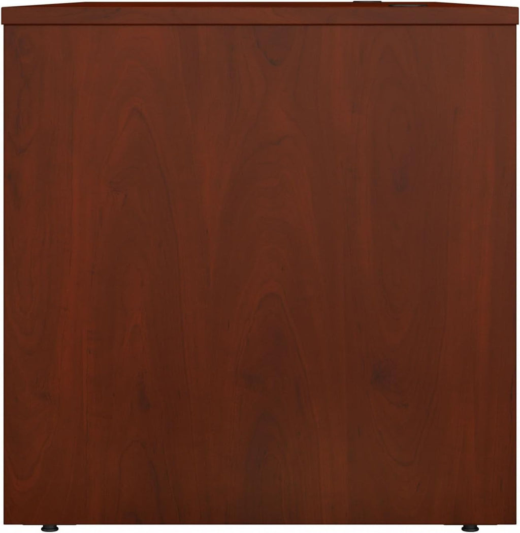 Bush Business Furniture Studio C 72W Computer Desk with Wire Management and Modesty Panel in Hansen Cherry, Professional Table for Home Office and Corporate Office