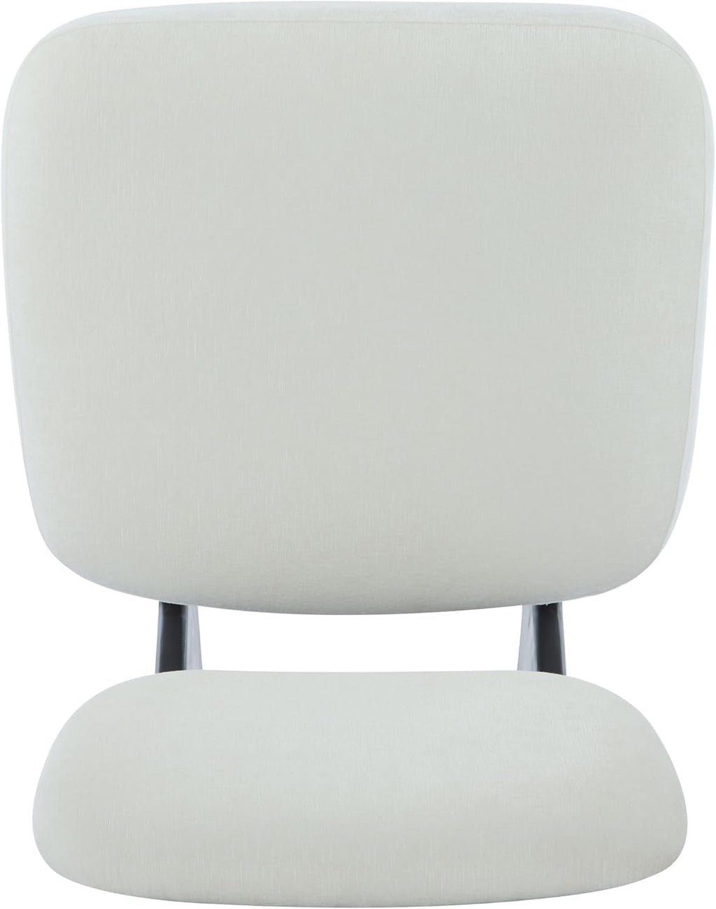 Christopher Knight Home Mores Low Profile Accent Chair Set of 2, Modern Living Room Armless Lounge Chair, Fabric Comfy Reading Chair for Bedroom, Wooden Frame and Thick Padded Seat, Black+White