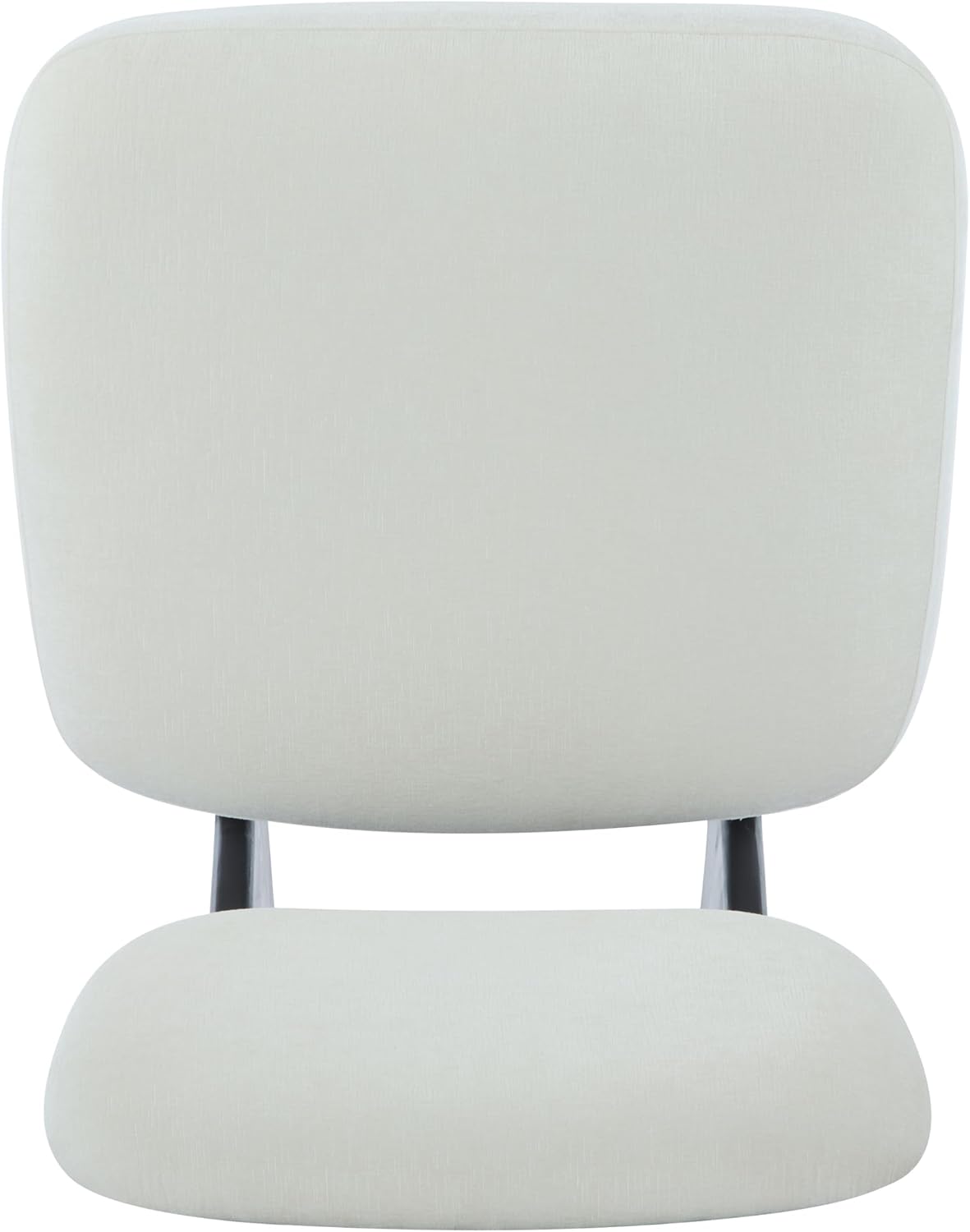 Christopher Knight Home Mores Low Profile Accent Chair Set of 2, Modern Living Room Armless Lounge Chair, Fabric Comfy Reading Chair for Bedroom, Wooden Frame and Thick Padded Seat, Black+White