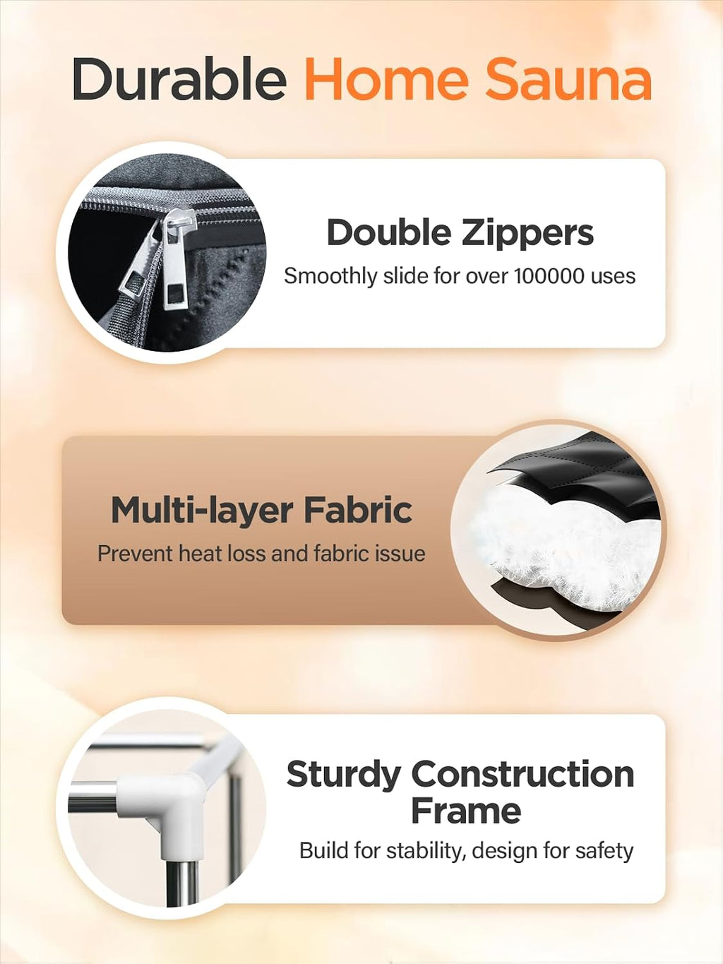 Portable Steam Sauna for Home | 71' Full Body Sauna Tent with 1200W 3L Steamer, 15 Heat Levels, Timer & Remote Control, Foldable Chair | Large Size for Adults, VOC-Free