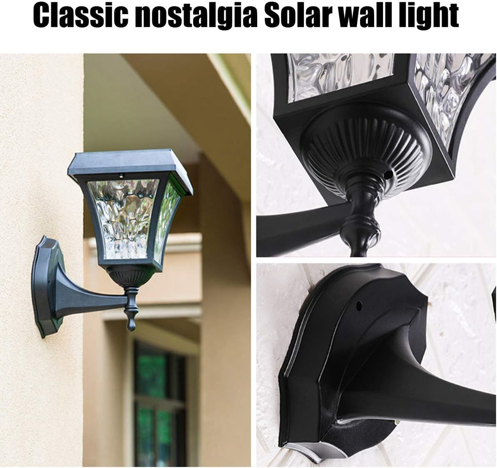 Outdoor Security Lamp, 2200mAh Rechargeable Battery, Lasting Warm Light for Yard Landscape, Waterproof Black Garden Spotlight, Solar LED Lighting for Pathway (White Light)