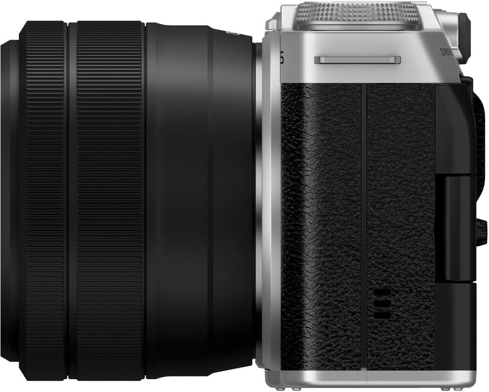 Fujifilm X-M5 Mirrorless Digital Camera with Fuji XC 15-45mm f/3.5-5.6 OIS PZ Lens Kit - Silver Bundle with 64GB Memory Card + Cleaning kit + Travel Bag + More