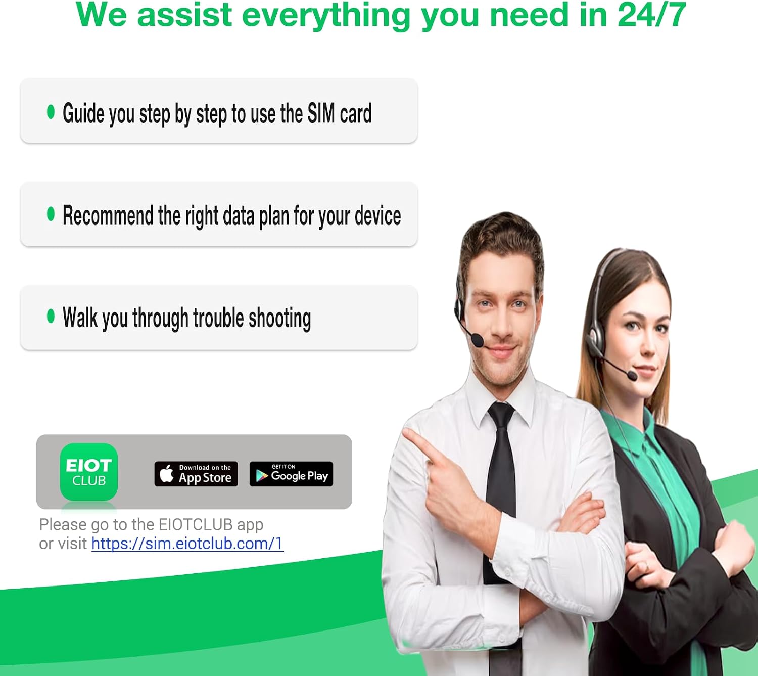 EIOTCLUB Data SIM Card Triple Play for 360 Days - No Contract, Support Unlocked Security Solar and Hunting Trail Game Cameras IoT Device(USA Coverage, Triple Cut 3-in-1)