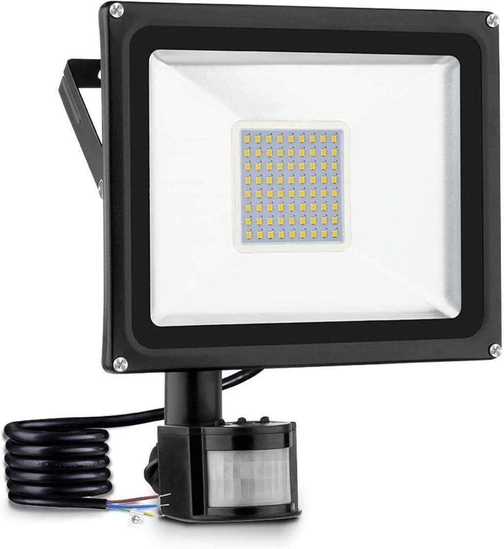 Solar Flood Lights 20W Warm White LED Spotlight with Motion, Outdoor Floodlights, Ip65 Waterproof Lamp, 2000Lm, 2800 3200 K