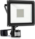 Solar Flood Lights 20W Warm White LED Spotlight with Motion, Outdoor Floodlights, Ip65 Waterproof Lamp, 2000Lm, 2800 3200 K