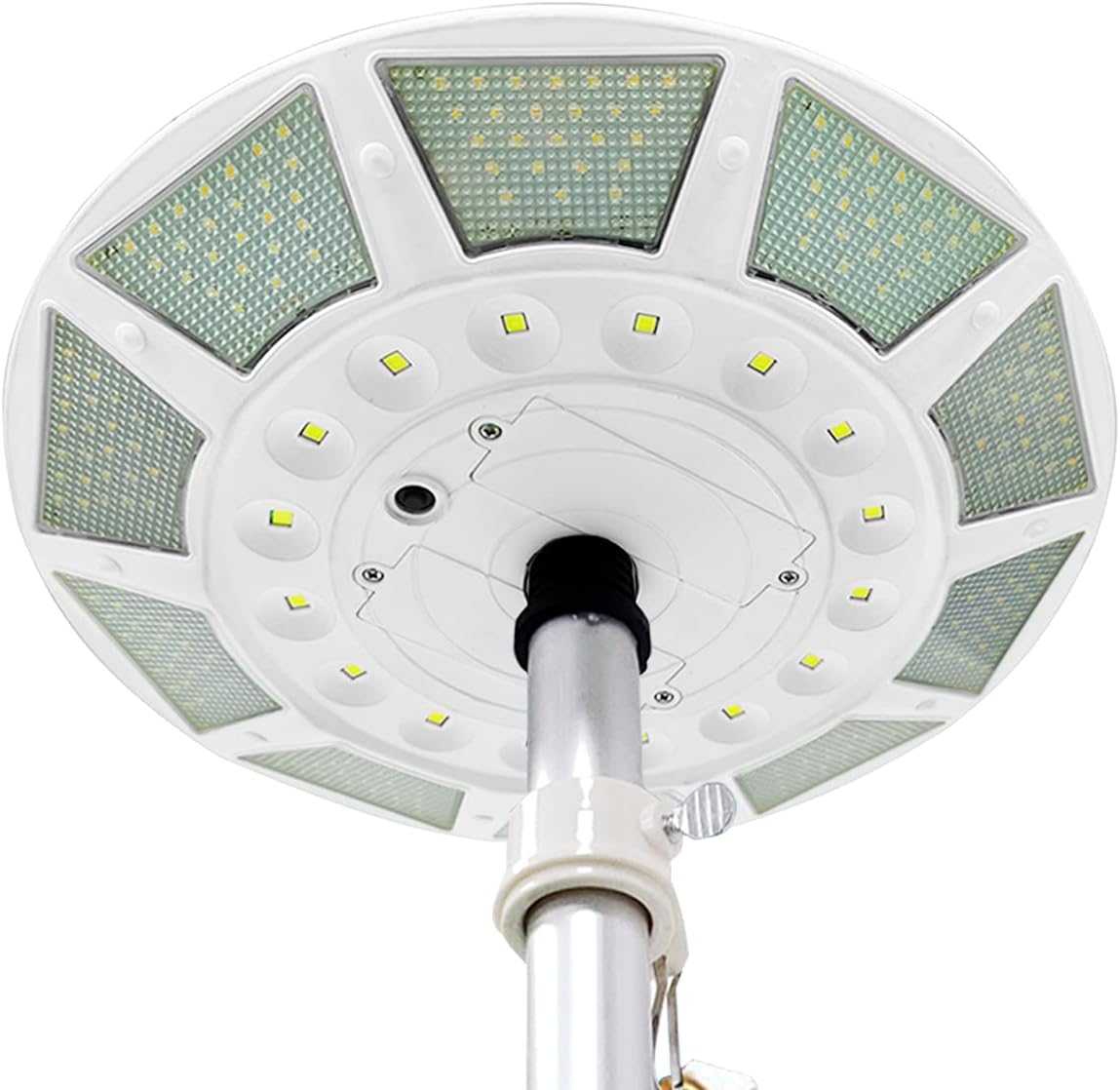 Flag Pole Light Solar PoweredOutdoor Dusk to Dawn 266 led Light 4200lm Super Bright Flagpole Lights for Most 15 to 25 Ft In-Ground Flag Poles (White)
