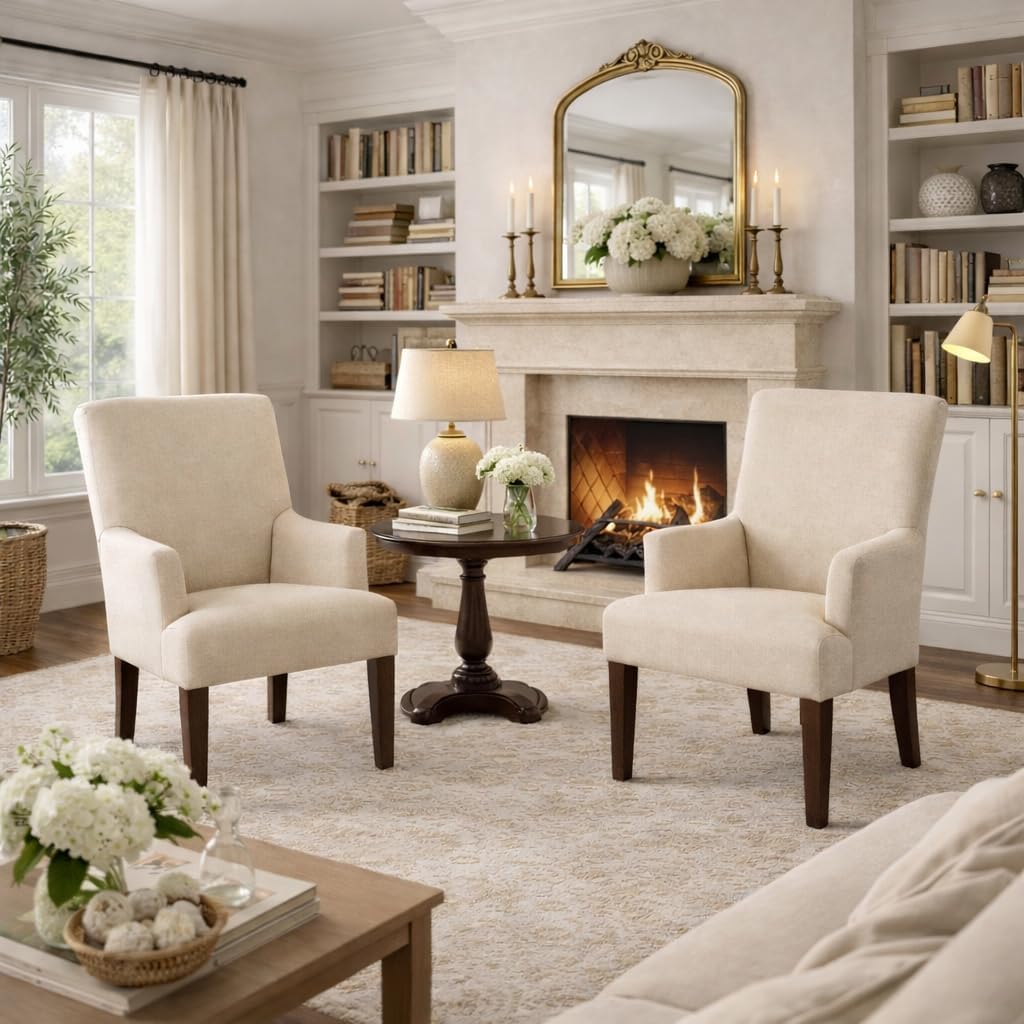HomePop Anywhere Dining Chair - Cream (Single Pack)