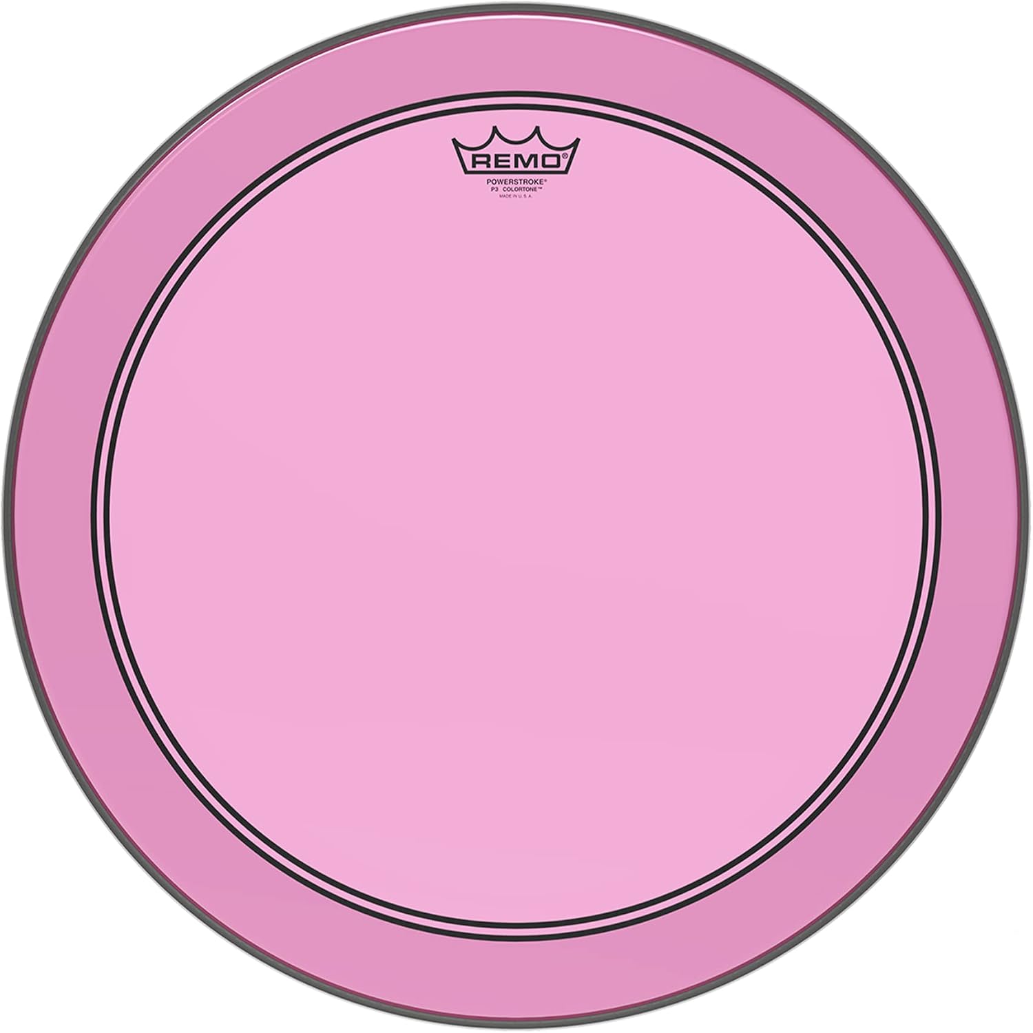 Remo Powerstroke P3 Colortone Purple Bass Drumhead, 24'