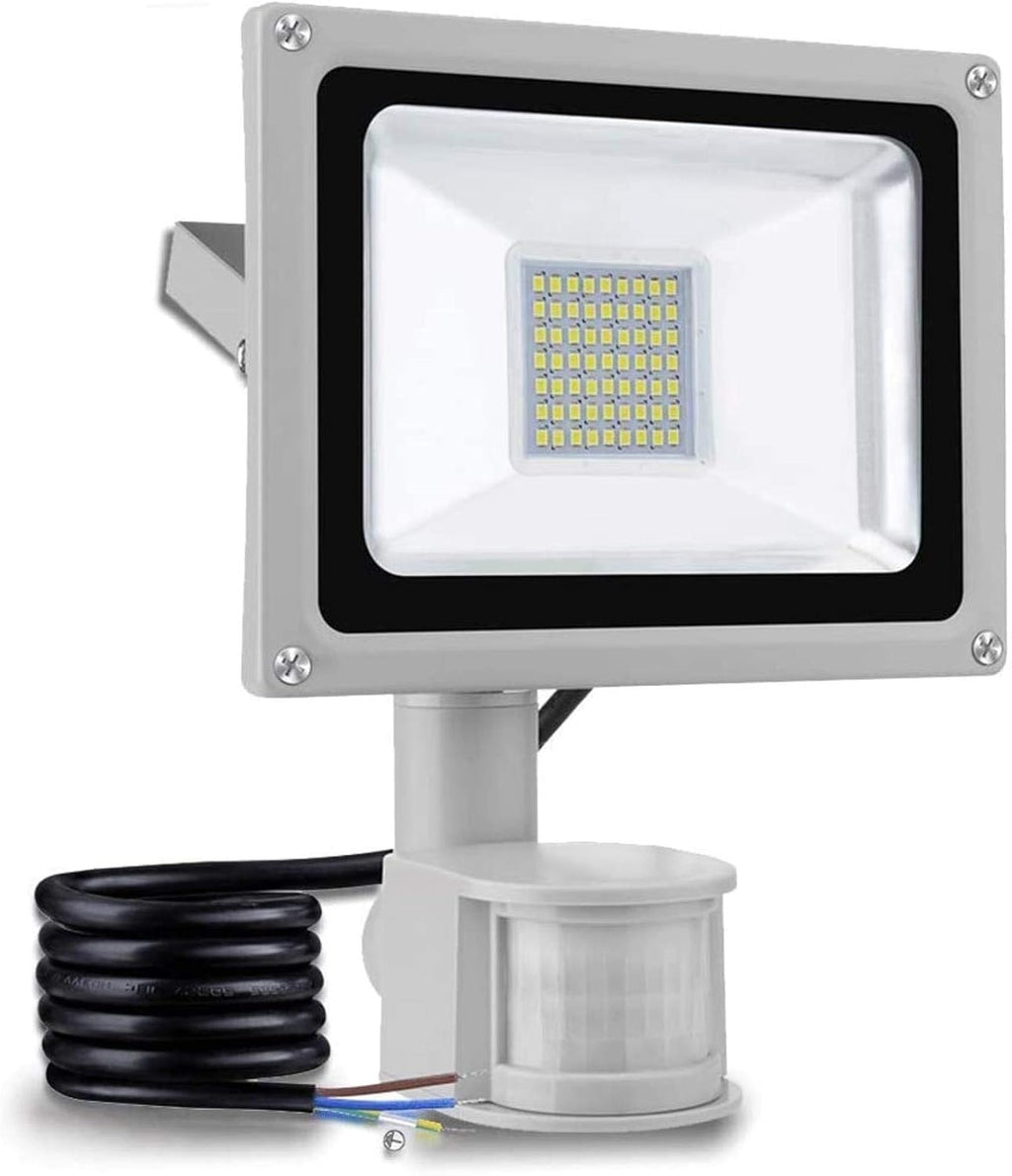 Solar Flood Lights 20W Warm White LED Spotlight with Motion, Outdoor Floodlights, Ip65 Waterproof Lamp, 2000Lm, 2800 3200 K