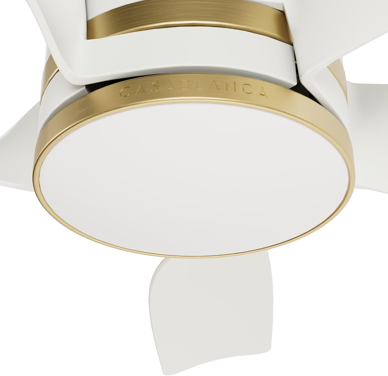 Casablanca Fan 52 inch Ceiling Fan with Light and Remote, Outdoor or Indoor White Ceiling Fan for Porch, Living Room, Office, Kitchen, Garage, 5 Blades (Renewed)