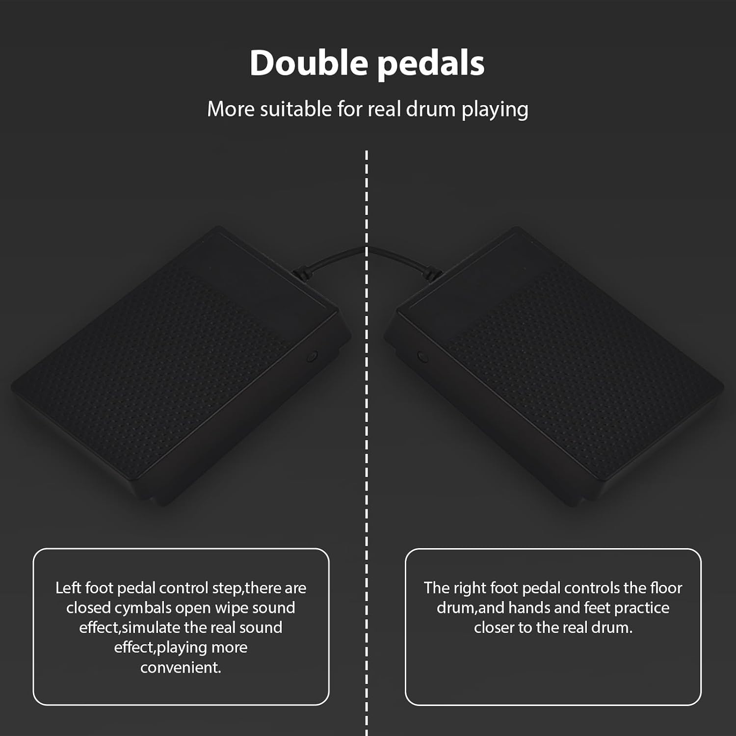 Eujgoov DM300 Dual Speaker Color Electronic Drums Extra Thick Percussion Pad Silicone Hand Rolled Electronic Drums 9 DrumPads with Mallet Foot Pedal MIDI Phantom Light Function (Pink)