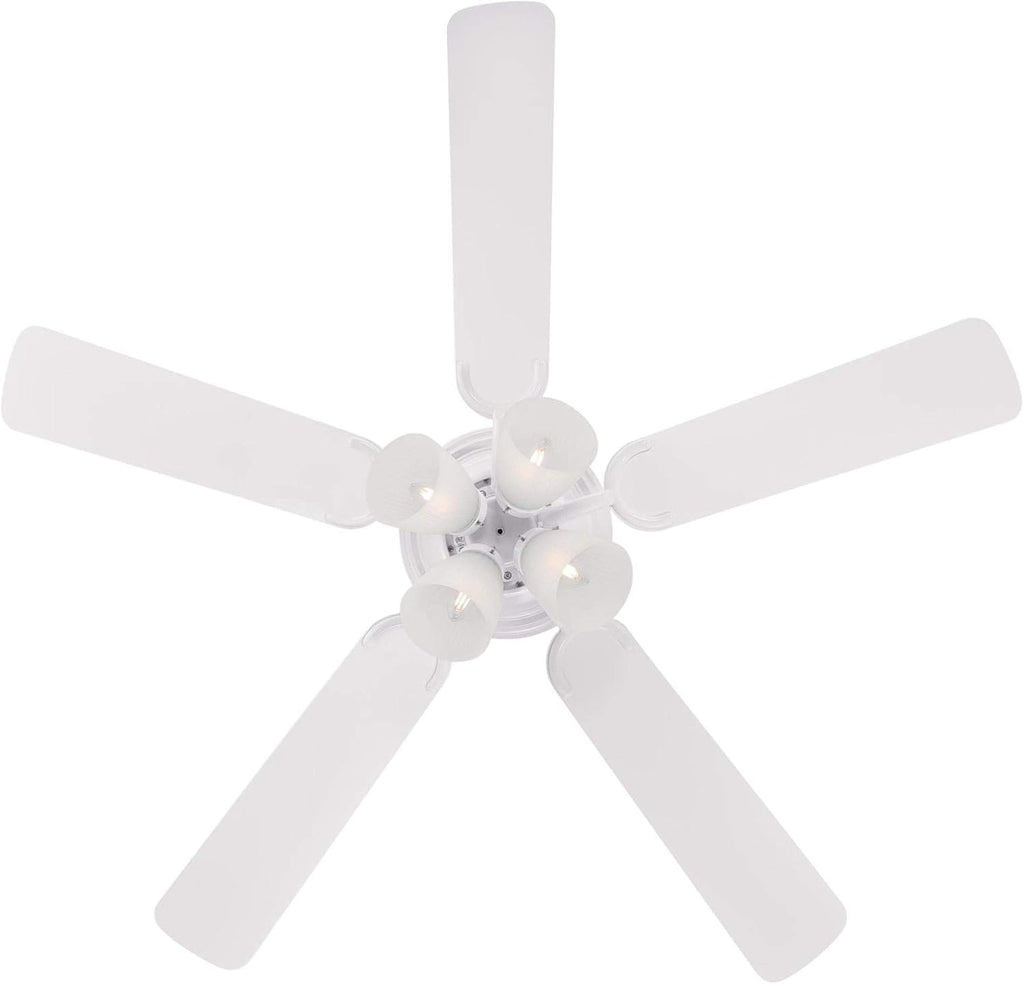 Westinghouse 7232300 CONTEMPRA IV Indoor Ceiling Fan with Light, 52 Inch, WHITE