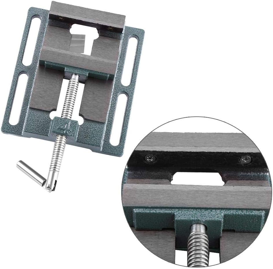 Industrial Drill Press Vice, 6inch 45# Steel Jaw Opening Cast Iron Bench Clamp Vise for Milling, Drilling, Woodworking and Machinery Maintenance.