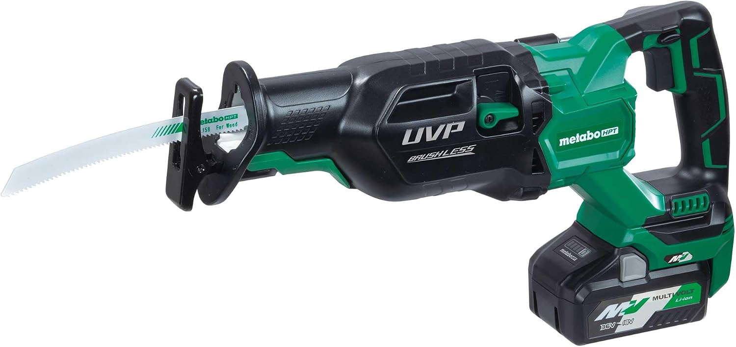 Metabo HPT 36V MultiVolt™ Brushless Reciprocating Saw Kit, CR36DA