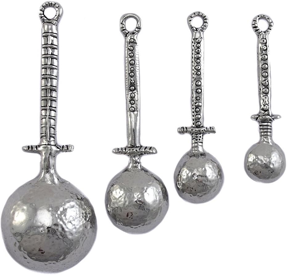Crosby and Taylor Celtic Pewter Measuring Spoons with Display Post