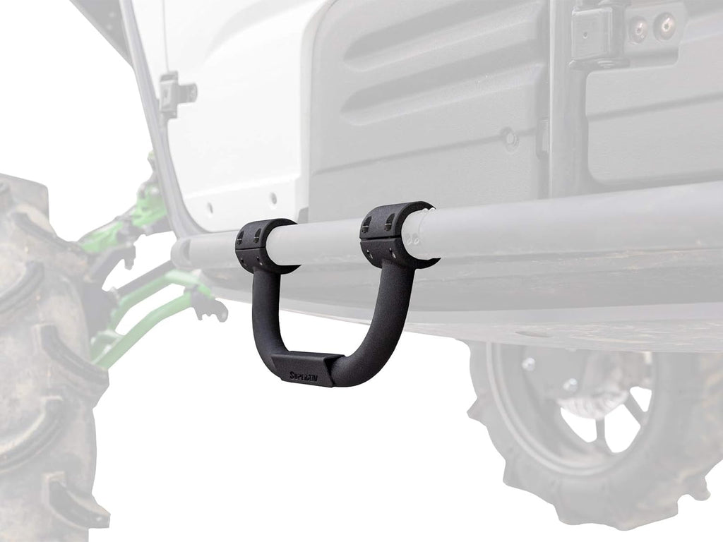 SuperATV Nerf Bars Step for Rock Sliders Compatible with Honda/Polaris/Can-Am/Yamaha/Kawasaki | Fits All 1.75â€ Diameter Nerf Bars & Bumpers | Powder-Coat Finish | Clamp-on
