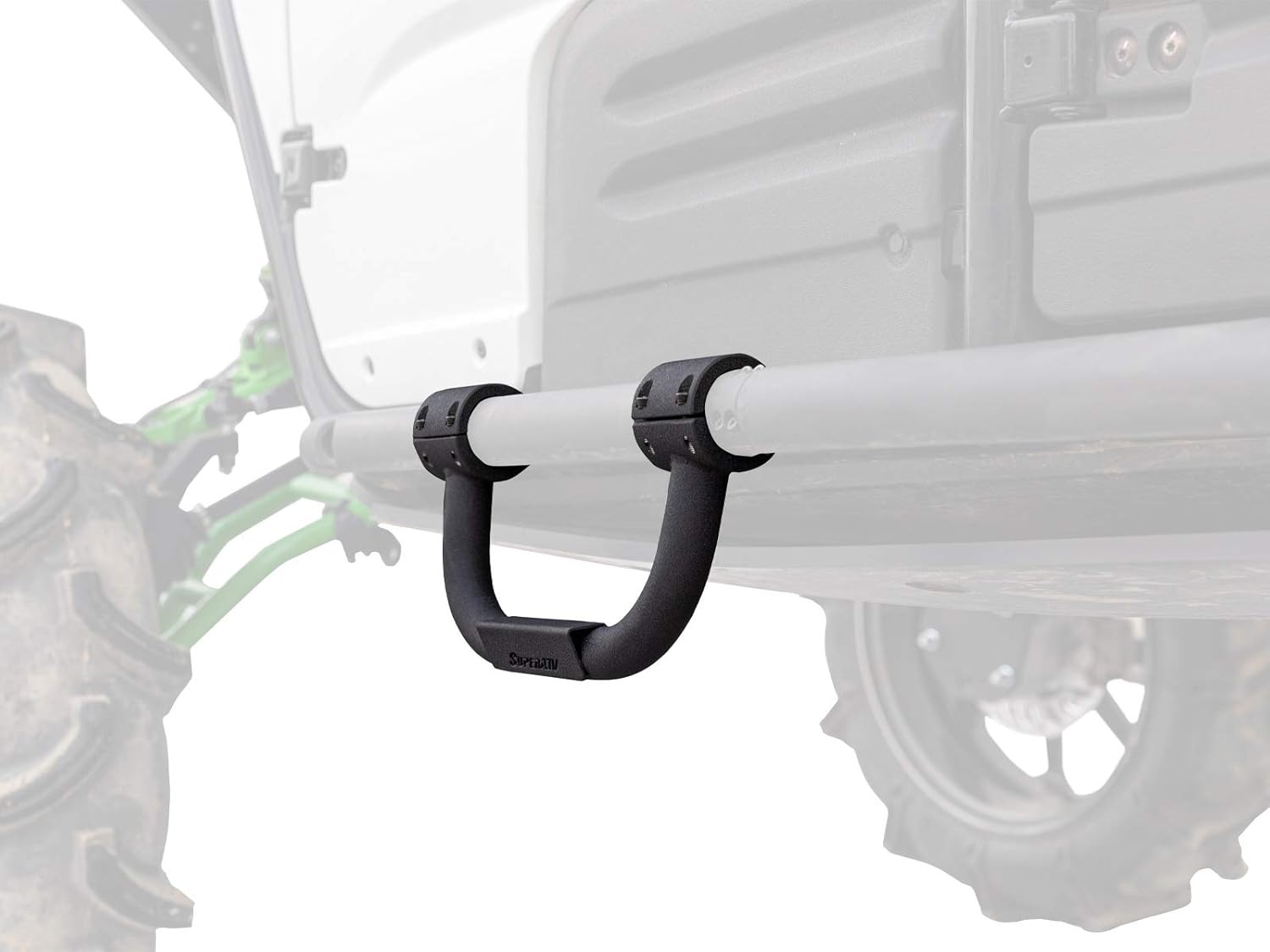 SuperATV Nerf Bars Step for Rock Sliders Compatible with Honda/Polaris/Can-Am/Yamaha/Kawasaki | Fits All 1.75â€ Diameter Nerf Bars & Bumpers | Powder-Coat Finish | Clamp-on