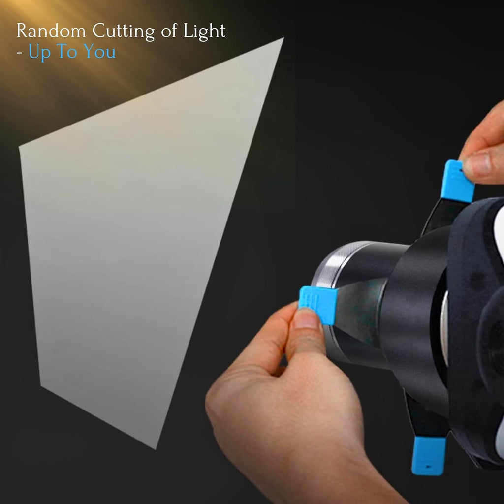 Optical Snoot for Bowens Mount Light,Photography Spotlight Projector for Tiktok Portraits Shape The Light Compatible with Aputure Amaran 60D/XS/100X/D 200D/GODOX SL60,4 Color Filters and 25 Gobos