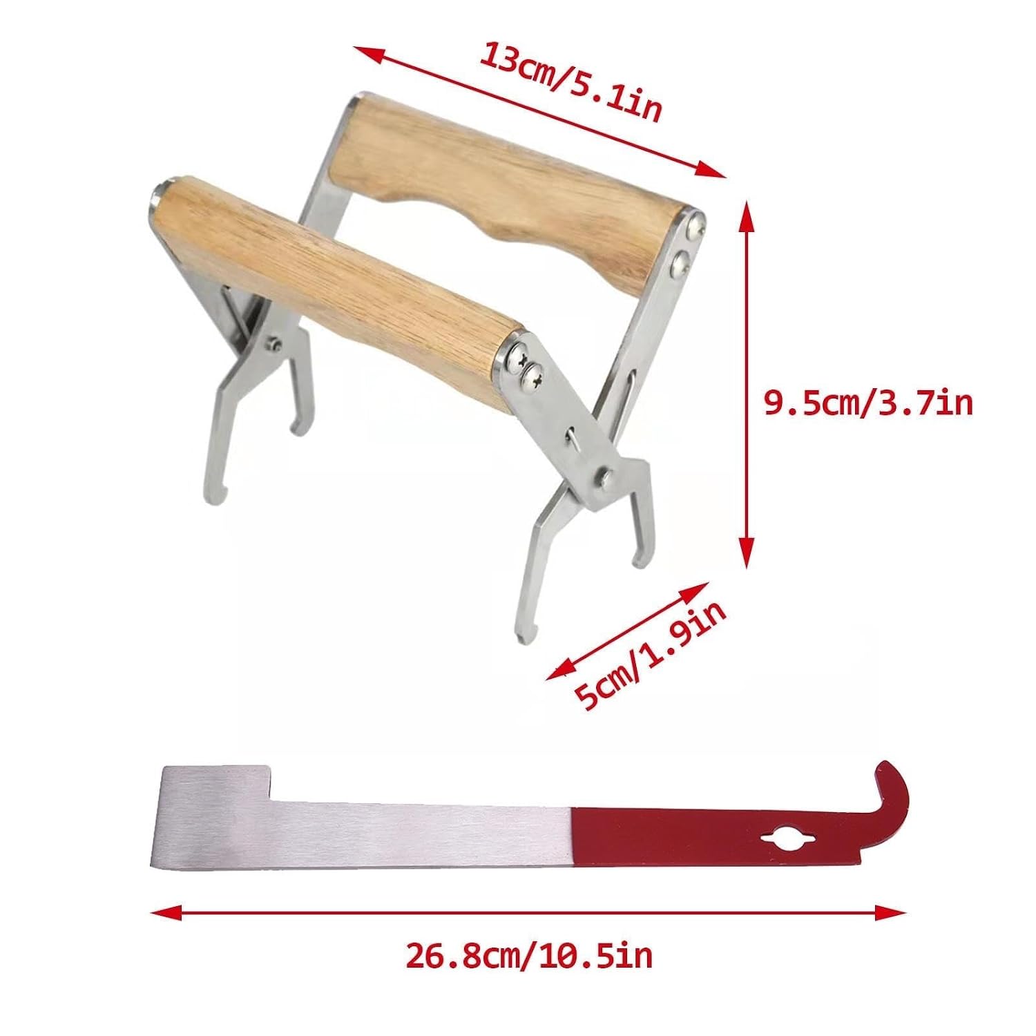 Professional Beehive Tools 11 Pieces, Beekeeping Starter kit with Large case, Essential Beehive Supplies for Beekeepers