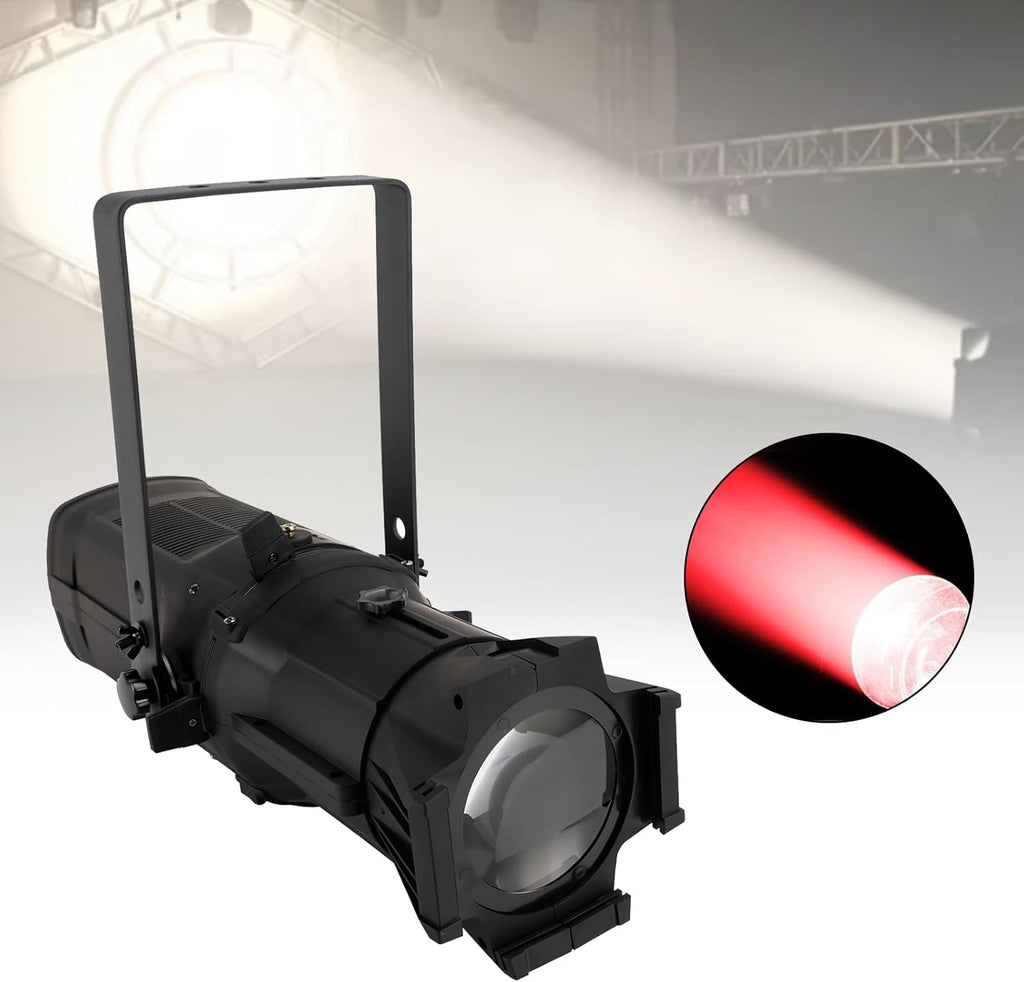 Topteng 250W Profile Spotlight 4In1 RGBW 17° Beam Angle LED COB Light For Event Lighting Disco Party DJ Moving Head Stage Lights for Church, Night Clubs, Entertainment Halls, Disco, Hotels, Shops