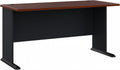 Bush Business Furniture Series A 60W Computer Desk in Hansen Cherry and Galaxy, Large Office Table for Home or Professional Workspace