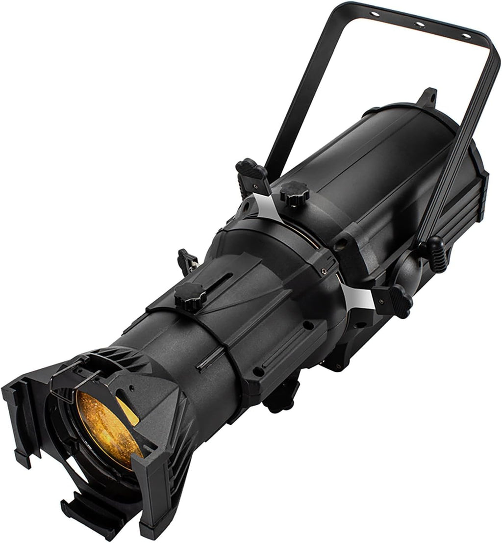 SHEHDS LEKO Profile Spotlights LED 250W RGBW 4in1 Color 17° Angle DJ Ellipsoidal Lights Manual Focus Four-Leaf Manual Cut Light Barrier 2500K-7500k DMX512 Stage Par Lights for Party KTV Bar Show
