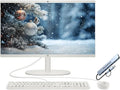 HP 21.5' FHD All-in-One Desktop Computer, 16GB RAM 128GB UFS, Quad-Core Intel N100, Windows 11, PLUSERA 8-in-1 Hub, Keyboard & Mouse Included, Cashmere White