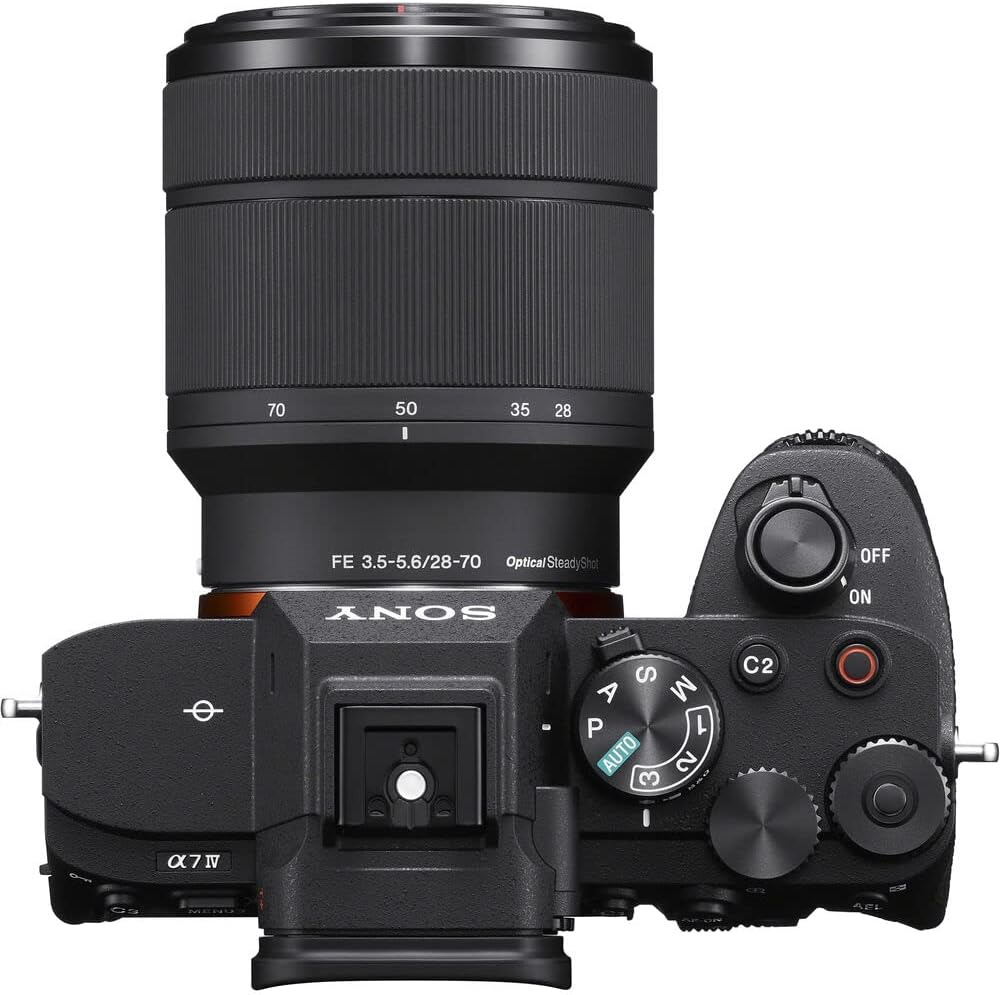 Sony a7 IV Mirrorless Camera Bundle with 28-70mm Lens + 64GB Extreme Pro SD Card + Camera Bag (3 Items)