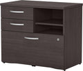 Bush Business Furniture Studio C Office Storage Cabinet with Drawers and Shelves in Storm Gray