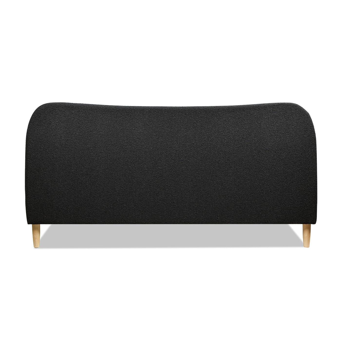 Jennifer Taylor Home Roman Curved Headboard Boucle Upholstered Modern Platform Bed Frame