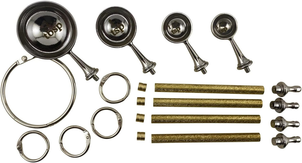 Penn State Industries PKMSPN Measuring Spoon Set Kit Woodturning Project (5pack)