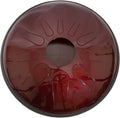 Dominus Steel Tongue Drum 14 inch Ruby Red & Mallets