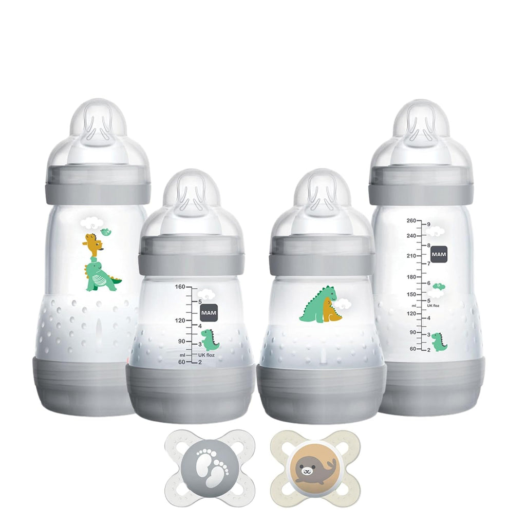 MAM Feeding Set, Newborn Anti-Colic | Self-Sterilizing | Baby Gift | Unisex | 6 Piece, Pack of 6