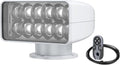 SEAFLO 360° Rotating Remote Control LED Marine Searchlight- 35W, 35000 Lumens, 4,000 FT Beam Distance, 10-30V, IP65 Waterproof, Truck, Vehicles, Boat Spotlight, CE & Rohs Certified (White, 3000K)