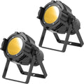 2Packs Spotlights COB 80W Stage Light Par Lights Party Warm&Cold White Professional DMX Spotlights Portable Metal Housing Strobe Light Bright for Church, Party, Concert, Theater, Gig Bar, Wedding