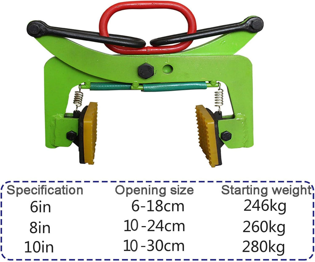 Adjustable 6in Steel Lifting Clamp - Heavy Duty Beam Jaw Opening, Stone Lifting Fixture, Curb Clamp for Roadside Use, Durable and Reliable Lifting Tool