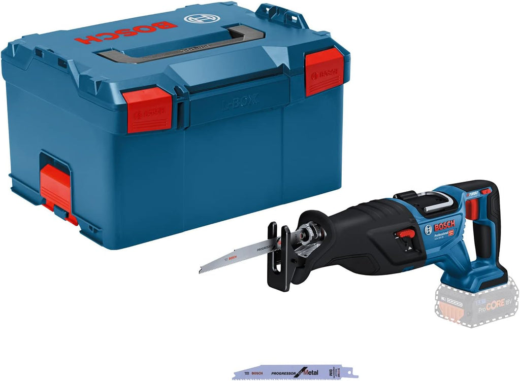 Bosch Professional BITURBO Cordless Reciprocating Saw GSA 18V-28 (Batteries and Charger not Included, in L-BOXX) 06016C0001