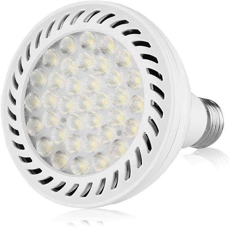 ele ELEOPTION PAR30 Spotlight Light LED Bulbs Long Neck E26 E27 Base 35W 3500LM 25°Beam Angle Daylight White LED Flood Light Bulbs 350W Halogen Equivalent for Living Room (Pack of 4)
