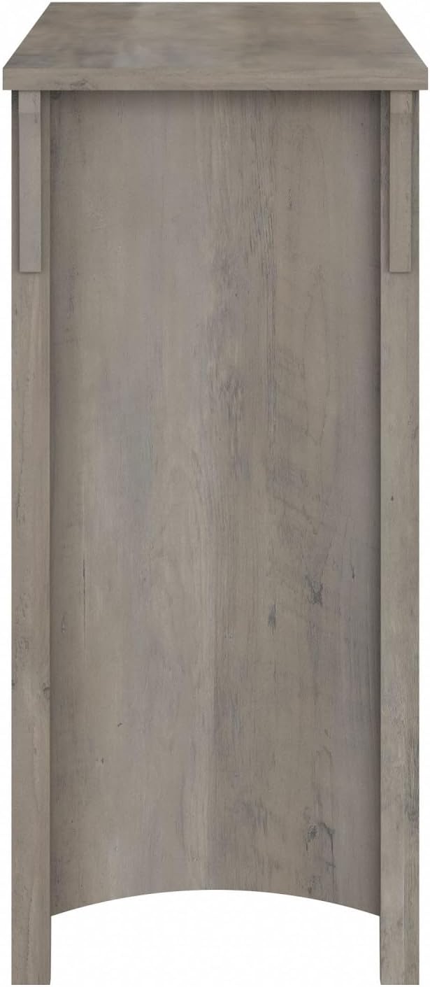 Bush Home Salinas 6 Cube Organizer in Driftwood Gray, Office Storage Solution, Home Organizer with Open Shelving, Compact Unit for Books and Supplies