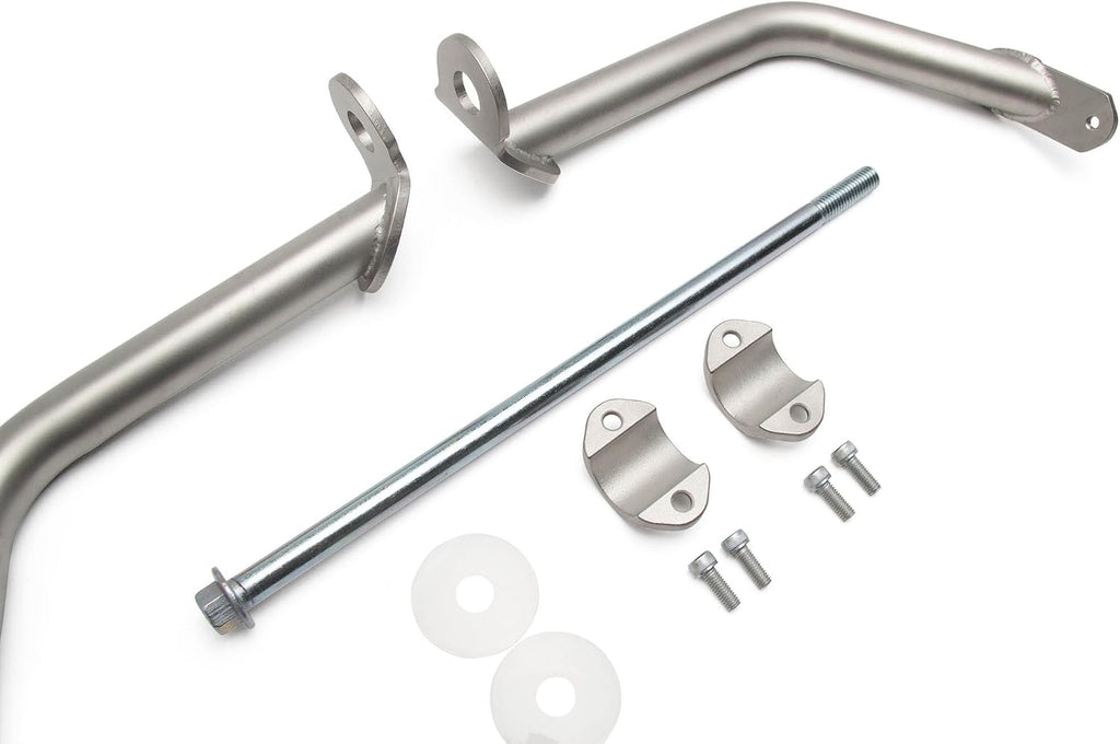 AltRider Reinforcement Crash Bars Compatible with BMW R 1250 GS/GSA - Heavy Duty Stainless Steel 1 Inch Tubing - CNC Machined Through Bolt - Industrial Clamp Mount - Electro-Polish Finish Silver