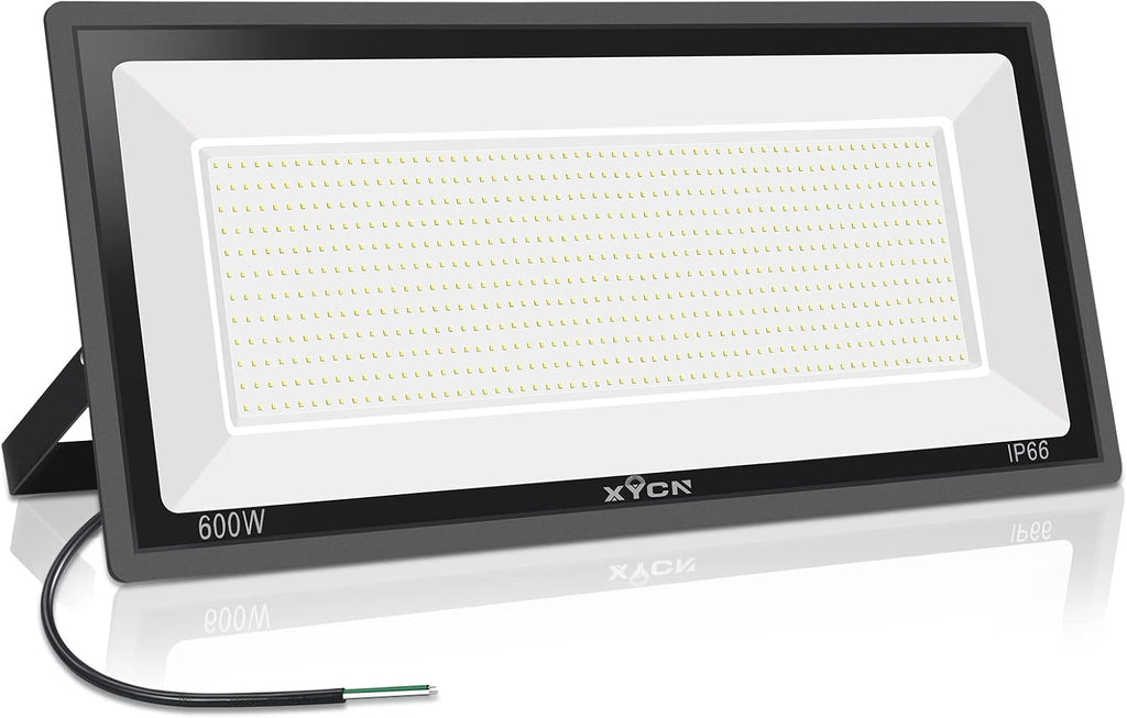 XYCN 600W LED Stadium Flood Lights Outdoor(3050W Equivalent),67500LM Super Bright LED Arena Lights,100-277V IP66 Waterproof 5000K Daylight White Commercial Lighting for Sports Fields and Counts