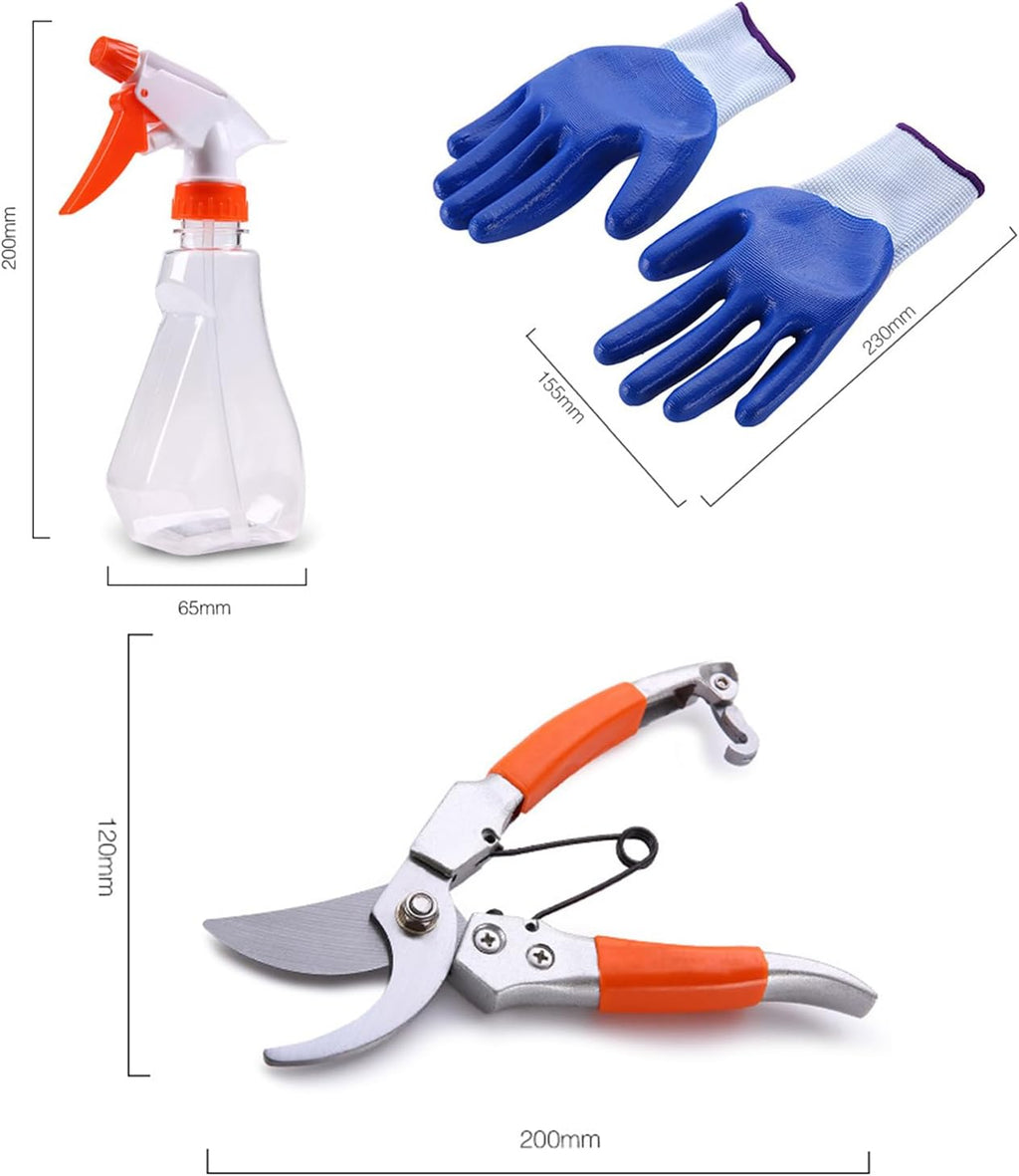 10PCS Gardening Tools Set Gardening Tool Set Heavy Duty Gifts for Women Men Include Durable Alloy Trowel Set Large Garden Tote Bag Garden Gloves and Hand Pruner