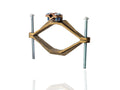 NSI G-16 Heavy Duty Bronze Ground Clamp, 4-1/2' - 6' Water Pipe Size, 8-4/0 Stranded Ground Wire Range