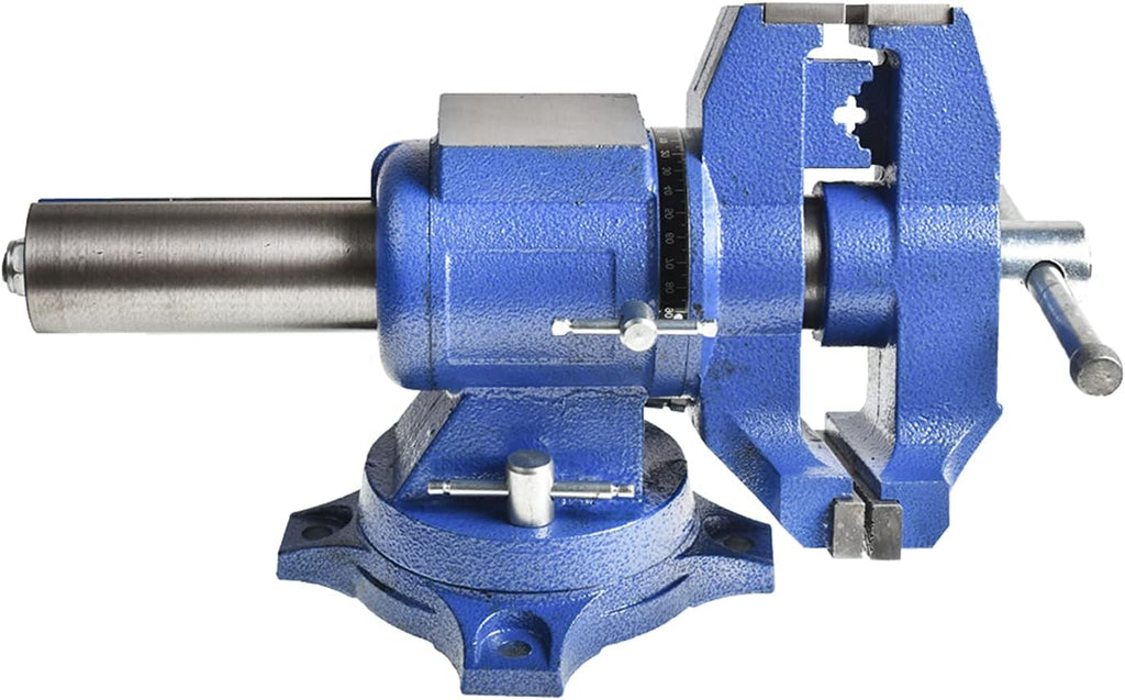 6 Inch Multipurpose Vise 360 Degree Rotation Clamp on Vise with Swivel Base Heavy Duty Multi-Jaw Vise Bench Vise Fit for Household Industry Multifunctional Clamping and Fixing